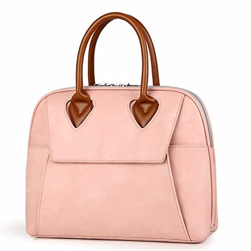 Women's Handbags Women's Business Briefcase Computer Bags Ladies Large Capacity Waterproof Briefcase Handbag(Pink)