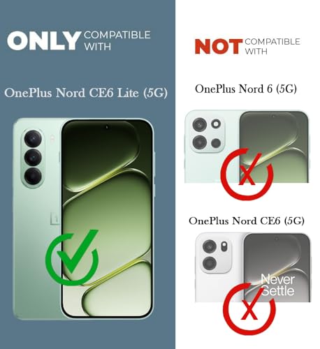 Image of Jkobi Lifetime Anti-Yellow Clear Back Cover Case for OnePlus Nord CE 6 Lite (Sleek Hard Crystal | Shockproof and Camera Protection)