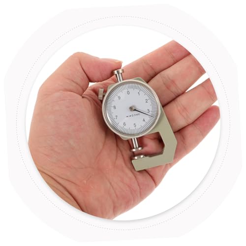 Calibrador de espesores para cuero DIY, herramienta de medición precisa, rango compacto, instrumento confiable para artesanías y trabajos en cuero miniatura 4