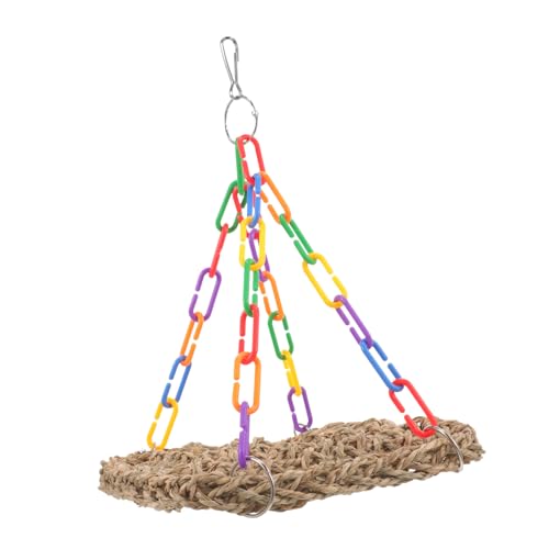 SUPVOX Bird Swing Plaything Safe Light Hammock for Parrots Engaging Bird Cage for Training Resting Chew Resistant Mat Enhances Pet