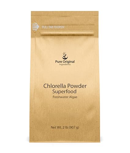 PURE ORIGINAL INGREDIENTS Chlorella Powder (2 lb) Superfood Freshwater Algae Natural