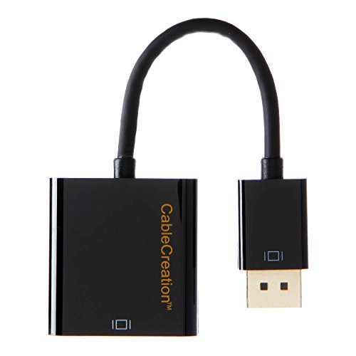 Image of CableCreation DisplayPort to DVI Adapter Cable, DP to DVI-I Converter Male to Female, Support 1080P@60Hz Full HD, 0.5 FT