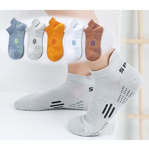 Chewtoyo 5 pares de meias de algodão macias e elásticas para meninos – Meias de tornozelo estampadas