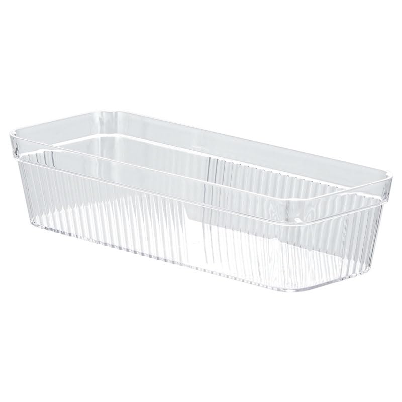 NEPA Market Plastic Organizer Bins – Perfect for the Pantry, Kitchen, Freezer, Fridge, Bathroom, Office, and More – 9 7/8" x 4 x 2 3/8" - Clear 1