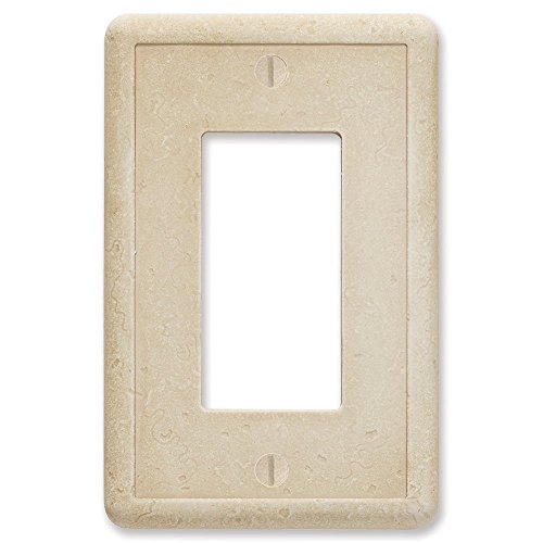 Single Rocker - Travertine Light Switch Cover Cast Stone Textured Outlet Cover Wall