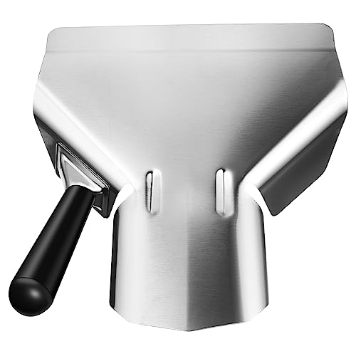 ULTECHNOVO Stainless Steel Popcorn Scoop with Non Slip Handle Tool for Quick Popcorn Dispensing Bags Boxes Bowls Lightweight Design Bar Kitchen Use