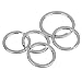 Pawfly Flat Key Rings System Split Keychain Ring for Home Car Keys Organization Attachment, 12 Pieces, Silver