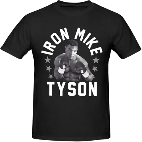 Dstarbbk Men Casual T Shirt Short Sleeve Adults Teens Cotton Tops Black XXL