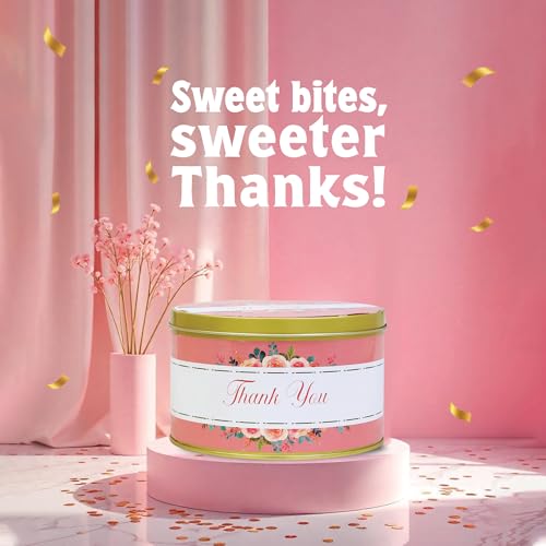 Image of Thank You Gift Pack - 300g | Perfect For Return Gifts | Assorted Cookies Gift| Butter Cashew | Freshly Baked Australian Cookies In 5 Flavours | Tin Hampers For Friends And Family