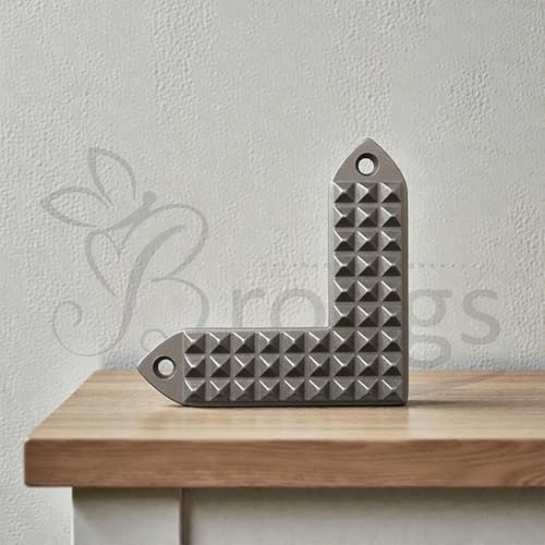 Image of Lead L Shape Pyramid Strip |Size-3.5Inch |Weight of 1 Pyramid Strip- 134gm Approx | Angle Strip with Pyramid Design |Vastu Remedy Item | Energy Balancing Tool |Pack of 3