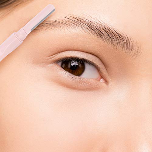 Lurrose 3Pcs Mulheres Sobrancelha Trimmer Sobrancelha de Aço Inoxidável Ferramenta Esfoliante Menina