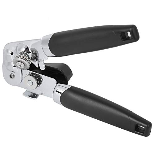 Stainless Steel Can Opener | Multi Function Hand Held Tin & Jar Opener for Kitchen/Camping/Emergency | Protective Bottle Opener Tool with Secure Grip - immagine 3