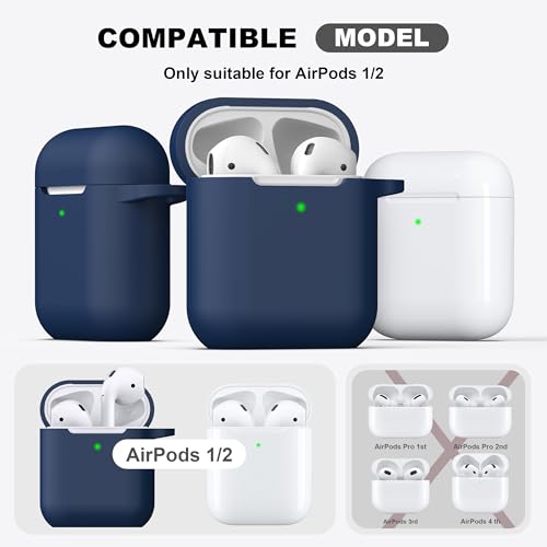 image for R-fun Compatible with AirPods Case Cover, Soft Silicone Protective Cov