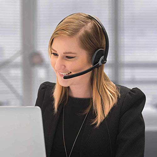 Koss Cs295-Usb Single-Sided On-Ear Communication Headset, Noise Cancelling Electret Microphone, Flexible Microphone Arm, Wired With Usb Plug, Black #TOP3