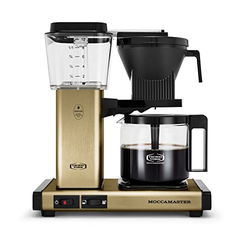 Technivorm Moccamaster 53936 KBGV 10-Cup Coffee Maker Brushed Gold, 40 Ounce, 1.25l by Technivorm Moccamaster - Used condition - US$315.23
