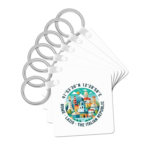 3dRose Rome, Lazio, The Italian Republic, coordinates, artsy travel gift