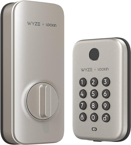 Wyze Auto-Lock Bolt, Fingerprint Unlock with Keypad, Electronic Entry Door Smart Deadbolt Lock, IPX5 Weatherproof, Easy  - Detailed View