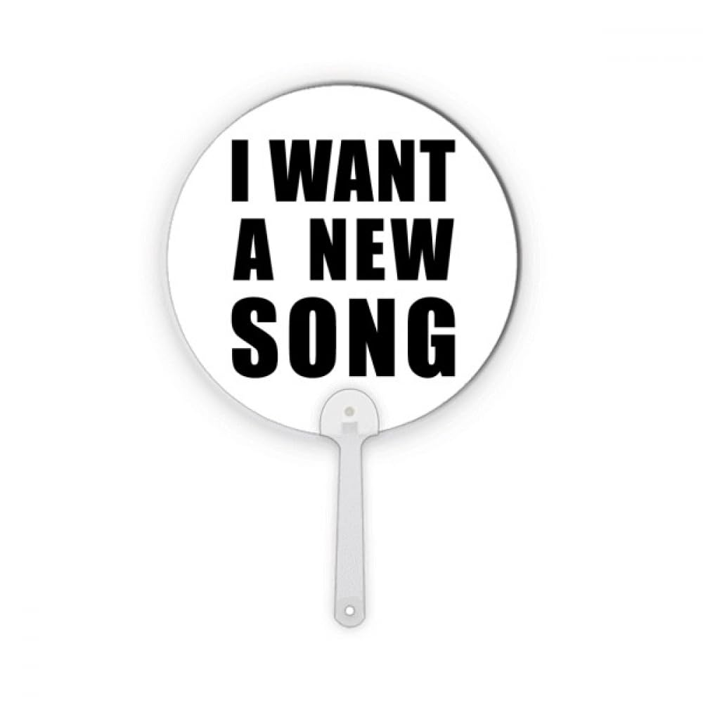 Éventail Art Déco I Want A New Song : décoration plastique ronde pour mur vide
