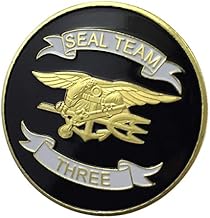 U.S. Navy USN | Seal Team Three 3 | Gold Plated Challenge Coin