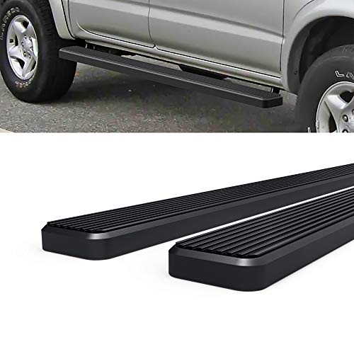 Estribos HD Ridez Acero 5in Negro para Toyota Tacoma 2001-2004 miniatura 4