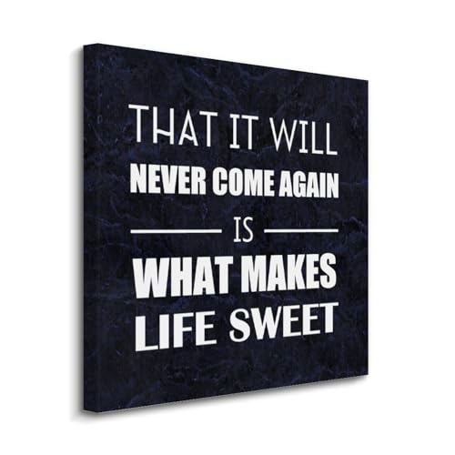 Cuadro en lienzo con frase motivacional en inglés para decorar tu salón o dormitorio