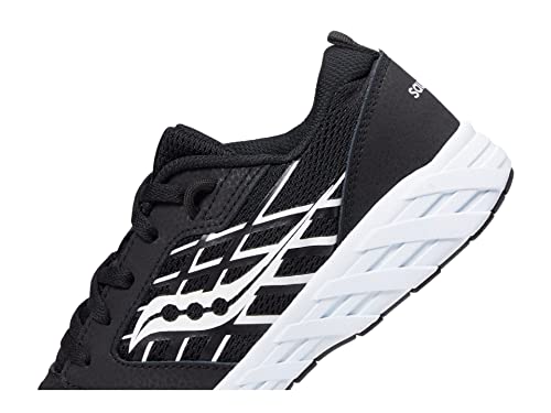 Saucony Wind 2.0 Running Shoe, Black/White, 10.5 US Unisex Big Kid - image 5