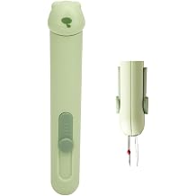 3-in-1 Needle Threader Seam Ripper Needle Storage with Bear Cap, Quick Needle Threading Tool for Handmade Sewing Kit Green
