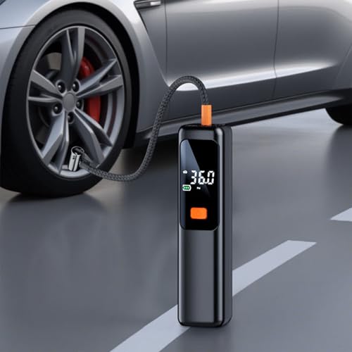 Mini gonfleur électrique 12V avec manomètre et accessoires multi-valves - 7