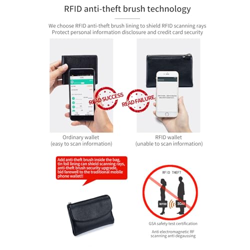 Unisex Pebble Leather Wallet with Zipper Coin Pocket, Short Soft Genuine Leather Purs for Cash, Credit Cards & Coins, Portable Travel Wallet for Women and Men (Purple A)4