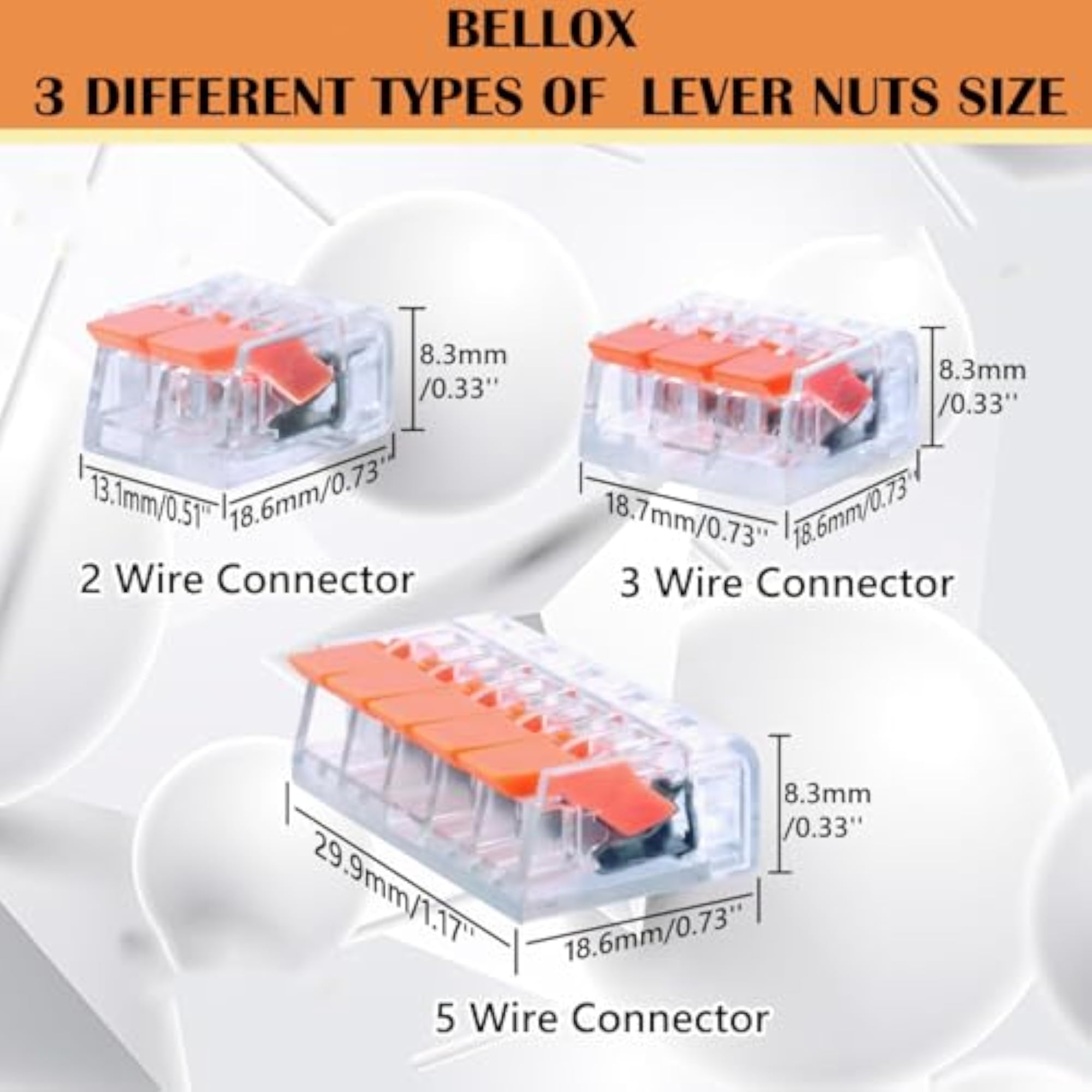 20Pcs Compact Cable Connectors Set for Electrical DIY
