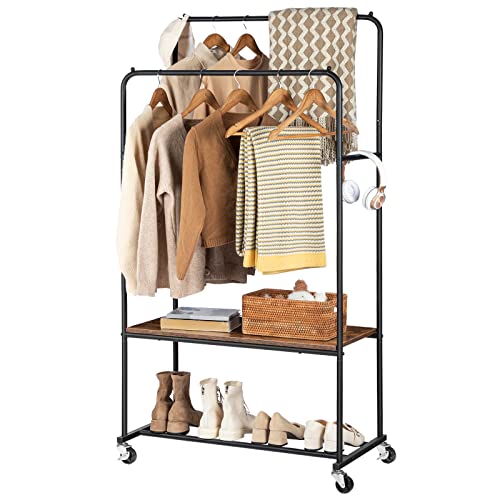 HOOBRO Perchero Burro Doble Burro Ropa