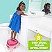 Disney Princess 3-in-1 Potty Training System for Toilet Training Kids, Multi-Stage Potty Training - Floor Potty, Detachable Potty Ring, Step Stool | Toilet Seat for Kids and Toddlers