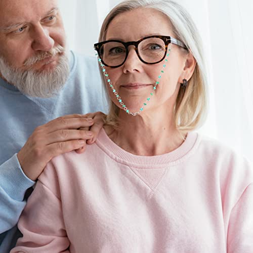 PRETYZOOM Correntes para óculos de dia de São Patrício, antiperda, verde, para colar com corrente de