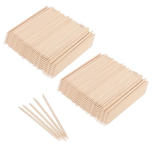Bâtons à ongles en bois orange SOUJAP x2000 pour manucure