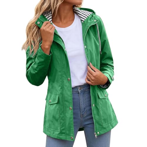 Chaqueta cortavientos impermeable de mujer que evita el sudor y la lluvia