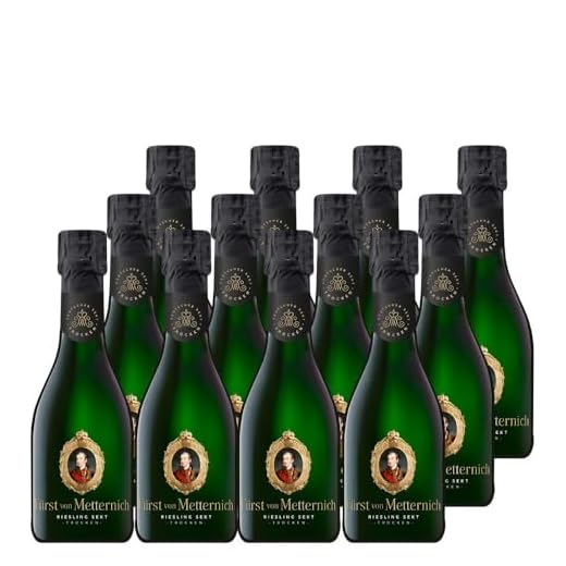 Brut Dargent Ice Chardonnay Méthode Traditionnelle HalbTrocken Sekt (1 x 0.75 L) 3 Fürst von Metternich Sekt Riesling-Traube (12 x 0.2 l)