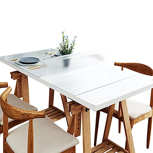 Protection de table en verre dépoli 2mm étanche et sans odeur - 2