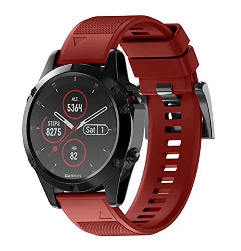 Bracelet silicone Garmin Fenix 5 Plus à fixation rapide pour éviter les pertes