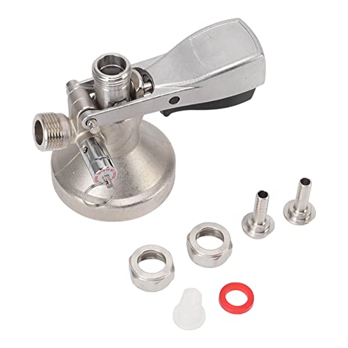 Acoplador De Barril De Cerveza, Línea De Cerveza Tipo G 5 8 Tubo De Gas Para Elaboración De Cerveza Sonda De Acero Inoxidable Cuerpo De Latón Accesorio Acoplador De Barril De Cerveza, Línea De Cerveza Tipo G 5 8 Tubo De Gas Para Elaboración De Cerveza Sonda De Acero Inoxidable Cuerpo De Latón Accesorio