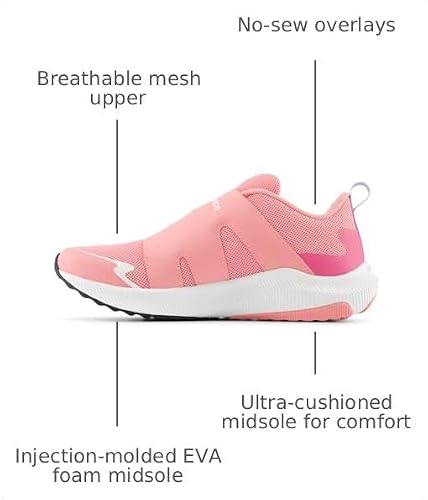 New Balance Kid's DynaSoft Reveal V4 BOA Running Shoe, Double Bubble/Daybreak, 5.5 W Big Kid