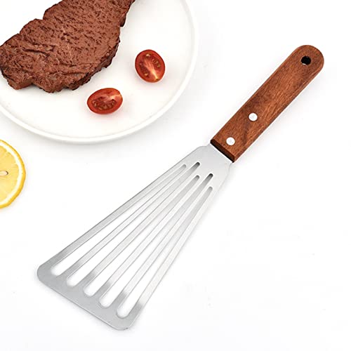 Wsklinft Frying Spatula Multipurpose Hollow Out Stainless Steel Cooking Steak Spatula Restaurant Use For Home Brown #TOP4