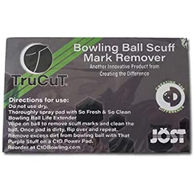 Creating the Difference TruCut Scuff Mark Remover for Bowling Balls | Removes Dirt & Scuff Marks | Bowling Ball Cleaner | Bowling Supplies & Accessories