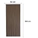 MERCURY TEXTIL Cortina para puerta tiras pvc 210x90cm，Cortina para puerta exterior (Marron+Filo...