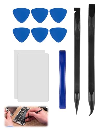 Versatilità per Dispositivi di Diversa Marca e Tipo: Adatto a smartphone, tablet, smartwatch e console di gioco, questo kit smontaggio smartphone supporta una vasta gamma di applicazioni. Le forme variegate degli utensili si adattano a fissaggi adesivi, viti e junctions differenziate