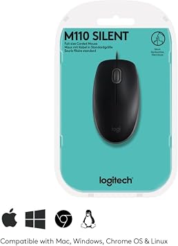Logitech B110 mice USB Optical 1000 DPI Black