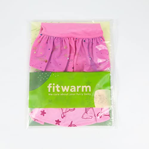 Fitwarm 2-Pack Dog Unicorn Tulle Dress, 100% Cotton Dog Clothes For Small Dogs Girl, Cat Apparel, Purple, Pink, Small #TOP6