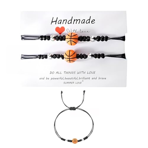 JYNVO 2 pulseiras casal de basquetebol