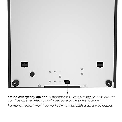 Beelta 13" Pos Cash Register Drawer With Removable Tray,4Bill/5Coin,Rj11/Rj12,Key Lock,Dc24V,Bk1313B #TOP5