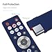 AKSHFETH Silicone Cover Compatible with Hisense Remote Control ERF6A80 ERF6F80H ERF6G80H Protective Remote Cover for Hisense Class U7 U8 U9 Series 4K UHD TV Google Smart TV Remote(Dark Blue)