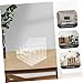 SEWACC Acrylic File Organizer Vertical Sections Clear Desk Folder Holder for Mail Letter Paper and Notebooks Efficient Storage for